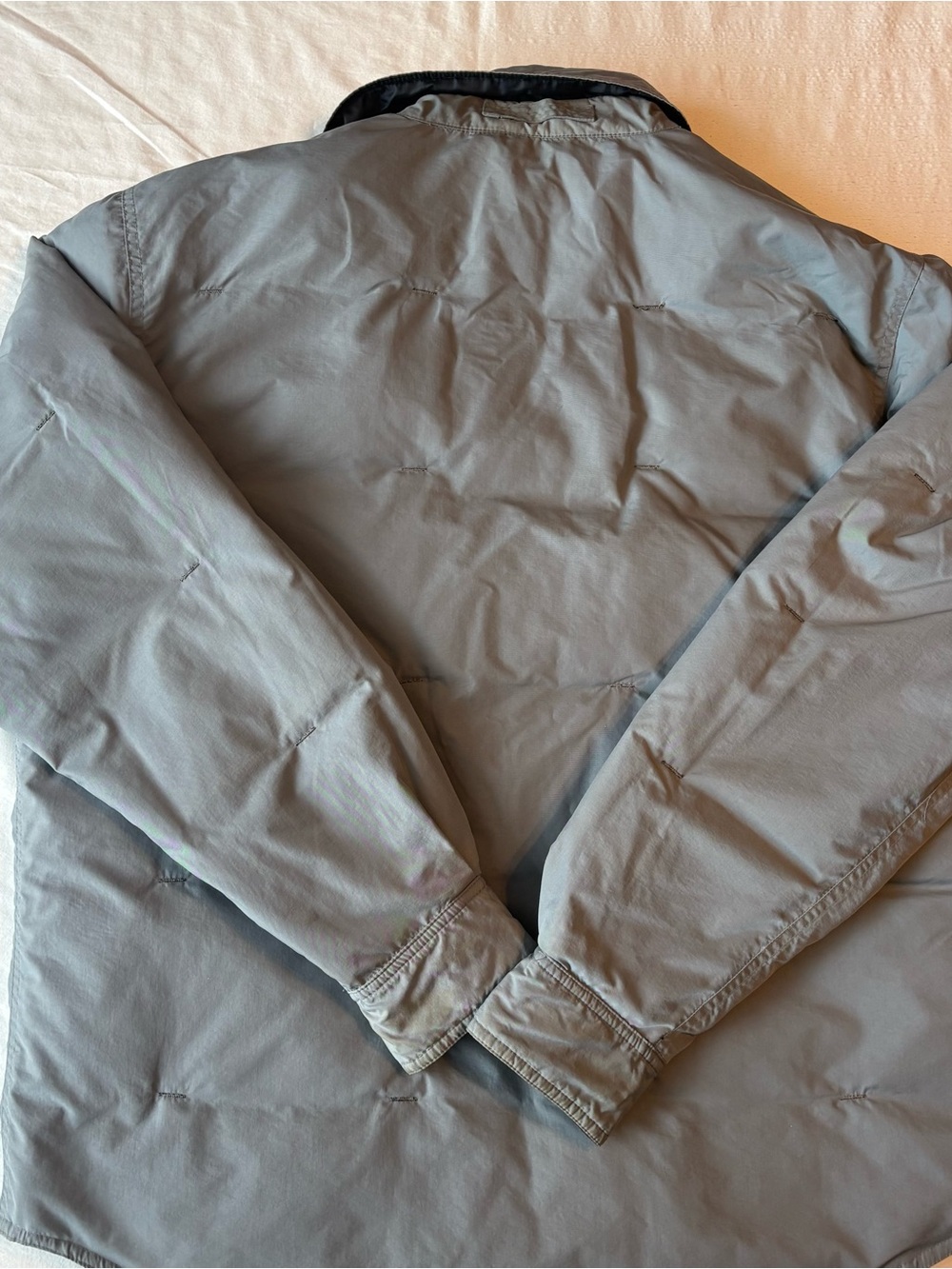 Vintage Harley Davidson Men’s Reversible Black and Gray Nylon Puffer Jacket- XL - Picture 11 of 12
